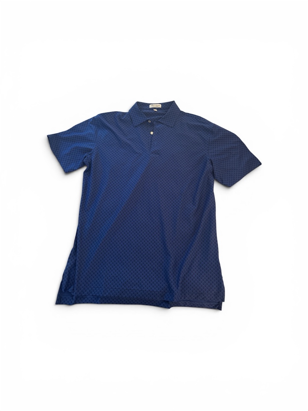 Peter Millar Deep Blue Geometric Polo